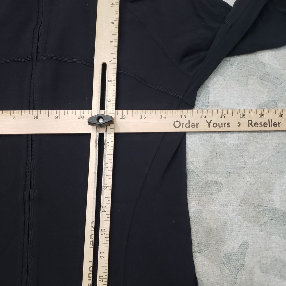 Lululemon Jacket Women 8 Black Contour Full Zip Activewear Gym Yoga Fitness - Picture 7 of 8